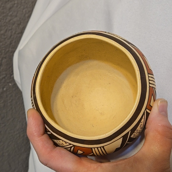 Ida Susunkewa, Hopi Tribe, Handmade, Clay, Seed Pot, Puebloan, Polychrome, Mesa - Picture 4 of 5